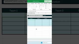 How to use the Wraprows and Tocol function in Excel