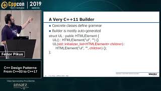 C++ Design Patterns: From C++03 to C++17 - Fedor Pikus - CppCon 2019