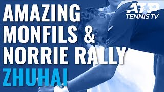 AMAZING Rally Between Gael Monfils and Cameron Norrie | Zhuhai Championships 2019