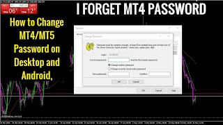 How to Change MT4/MT5 Password on any Broker ,Desktop and Android ll how to reset mt4 password