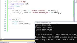 More on Exceptions and Copy Constructors