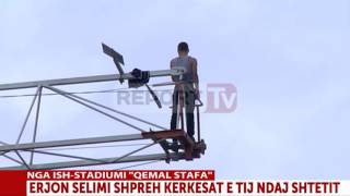 Report TV - Kërcënon se do hid*et nga vinçi i riu direkt në Report Tv