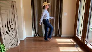 Ultra-Beginner Line dance Two-Step Demo - Dance With Me (Part 3)