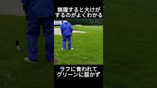 無理すると大けがするのがよくわかる　つくでゴルフクラブ　#ゴルフ #golf #golfswing #100切り #shorts