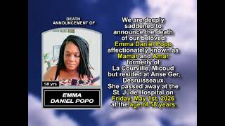 Emma Daniel Popo ~ Short Obituary