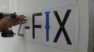 EZ-FIX Letter Fixings into MDF Stud Wall