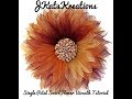 Deco Mesh Single Petal Swirl Flower Wreath Tutorial by JKatsKreations