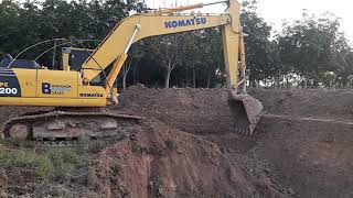 รีวิว การแต่งสระที่สวยงาม รถขุดkomatsu pc200-8 mo