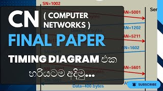 CN Final Paper | Timing Diagram එක හරියටම අදිමු