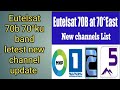 Eutelsat 70b channel list 2024 || Eutelsat 70°ku band 2 fit dish