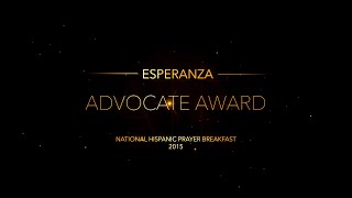 CTCA's Jesus Esquivel Receives Esperanza's Advocacy Award at #NHPB2015