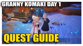 Granny Komaki Day 1 Full Guide! | Genshin Impact Guide