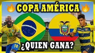 BRASIL VS ECUADOR 1-1 COPA AMERICA 2021 ALINEACION DONDE VER PARTIDO EN VIVO Resumen previo Hoy