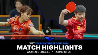 Sun Yingsha vs Miyu Nagasaki | WS R32 | WTT Star Contender Doha 2024