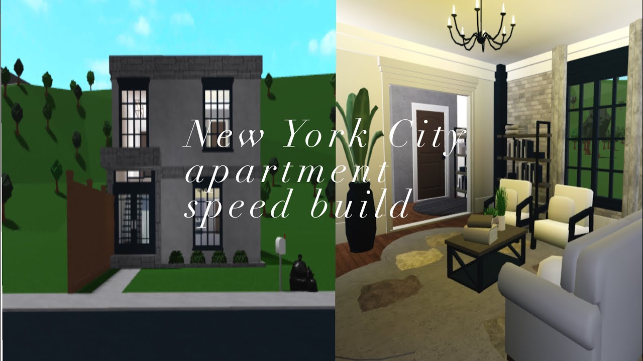 New York City Apartment Speed Build Roblox Bloxburg - YouTube