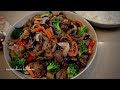 How to make the best BEEF and VEGETABLES STIR FRY  I cooking stir fry no talking  I asmr