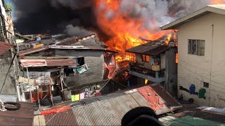 Fire alarm at Kaingin Bukid, Barangay Apolonio Samson, Quezon City. | 3rd alarm | 02/01/23