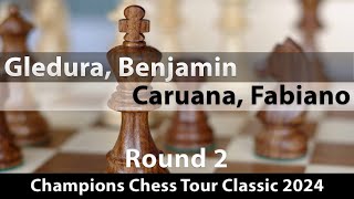 Gledura, Benjamin -- Caruana, Fabiano, Champions Chess Tour Classic 2024, Round 2, 0-1