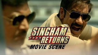 Ajay Devgn Was Shot By A Gang Member | Singham Returns | Movie Scene