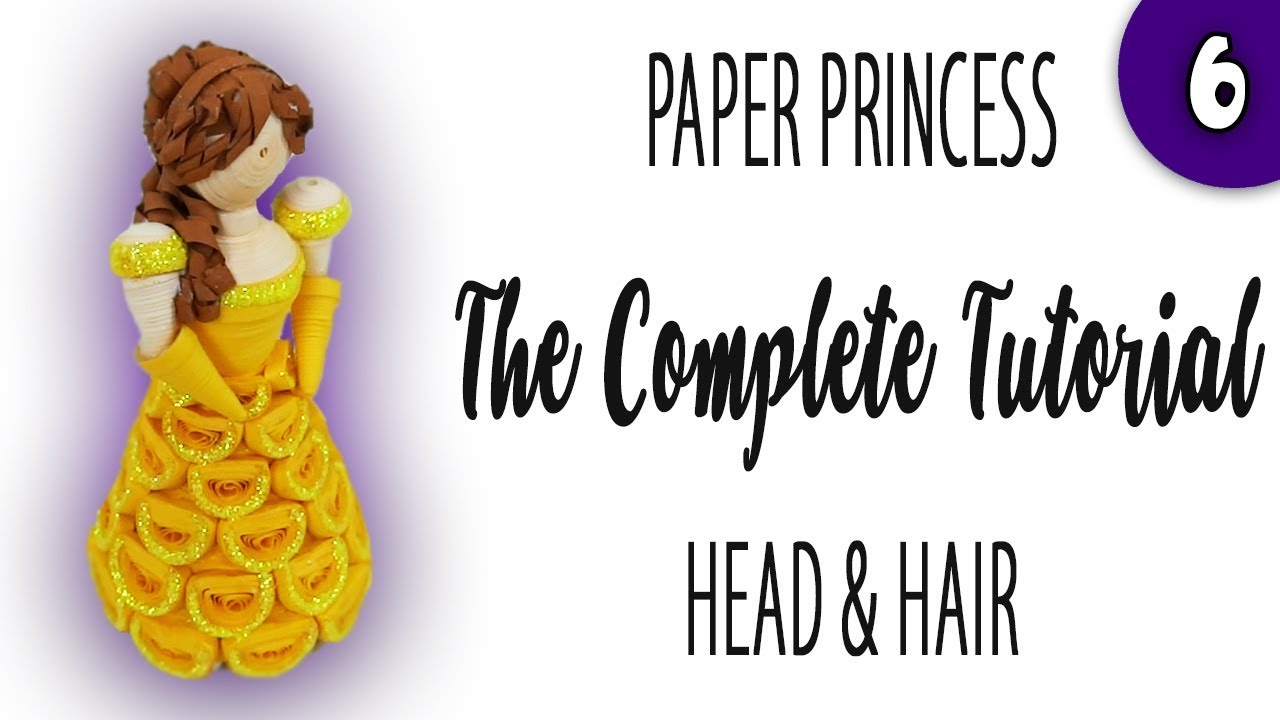 Part 6 Head Hair Paper Doll Tutorial Youtube