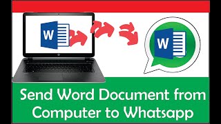 How to send Word Document from Computer to Whatsapp