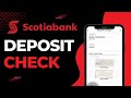 How to Deposit Check on Scotia Bank | 2023