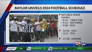 Baylor football releases 2024 schedule