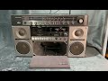 Vintage Sanyo M-X960K Boombox Ghettoblaster Stereo Radio Cassette Recorder