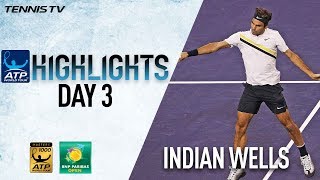 Highlights: Federer Faces Delbonis, Verdasco Advances Indian Wells 2018