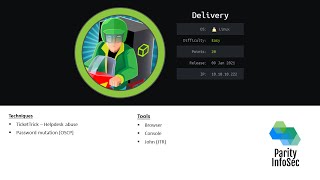 HackTheBox ~ Delivery Walkthrough (MySQL & JtR)