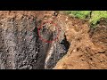 Volcanic black sand cliff mining process