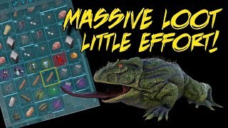 Free Loot, using frog traps to harvest people of their gear - Ark Survival Evolved