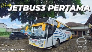 BODY JETBUS3 VOYAGER PERTAMA PO PAHALA KENCANA | AS BODY REPAIR MALANG