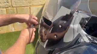 Honda NT1100 Givi windscreen install