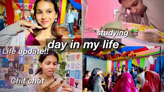 Day in my life📚LIFE UPDATE,STUDYING,attending a function💃