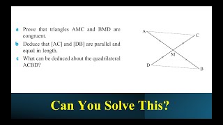 Geometry Challenge: Prove Triangles Congruent & Unlock the Quadrilateral Secret!