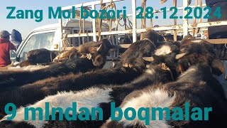 Zang Mol bozori Boqma va ko'chat buqa narxlari 28.12.2024