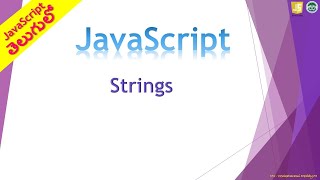 JavaScript Strings Part2