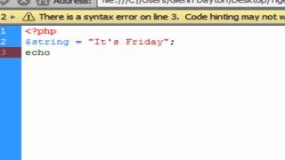 PHP String Function: addslashes( )