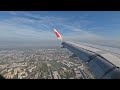 Amazing View Of Vienna During Landing At Flughafen Wien-Schwechat Airport | Window Seat View | 4K