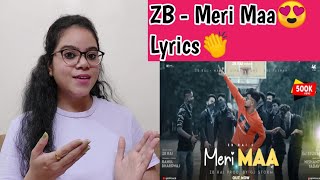 Meri Maa Rap Song - ZB Reaction(Official Music Video) Kolkata Rap Song | Madhu Filmi Tadhka |