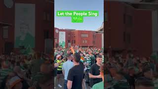 Celtic fans are always there 💚🍀 Celtic park world record treble celebrations, let the people sing
