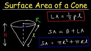 Surface Area of a Cone with Lateral Area - geometry