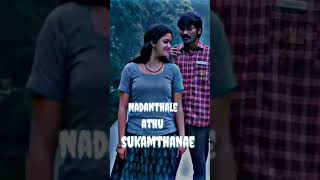 #Ponna usuru💞 vanthuruchu song_whatsapp status#thodari movie_dhanush hits #Shorts