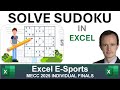 Solving Sudoku in Excel - Final challenge from the MS Excel Collegiate Challenge