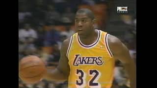 Magic Johnson Highlight [1996] - 3rd game back after sitting out 4 years with HIV - Lakers vs. Jazz