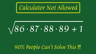 Maths Olympiad | Square Root Simplification | No Calculator Allowed 🛑