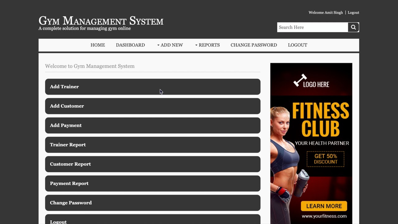 Gym Management System Java Jsp Servlet Project Tutorial Java Jsp