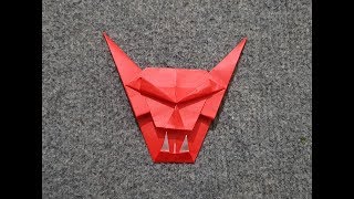ORIGAMI - Gấp Mặt Quỷ || Devil face