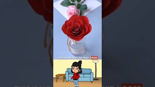 Beautiful DIY Rose | #diycrafts #artandcraft #roseart